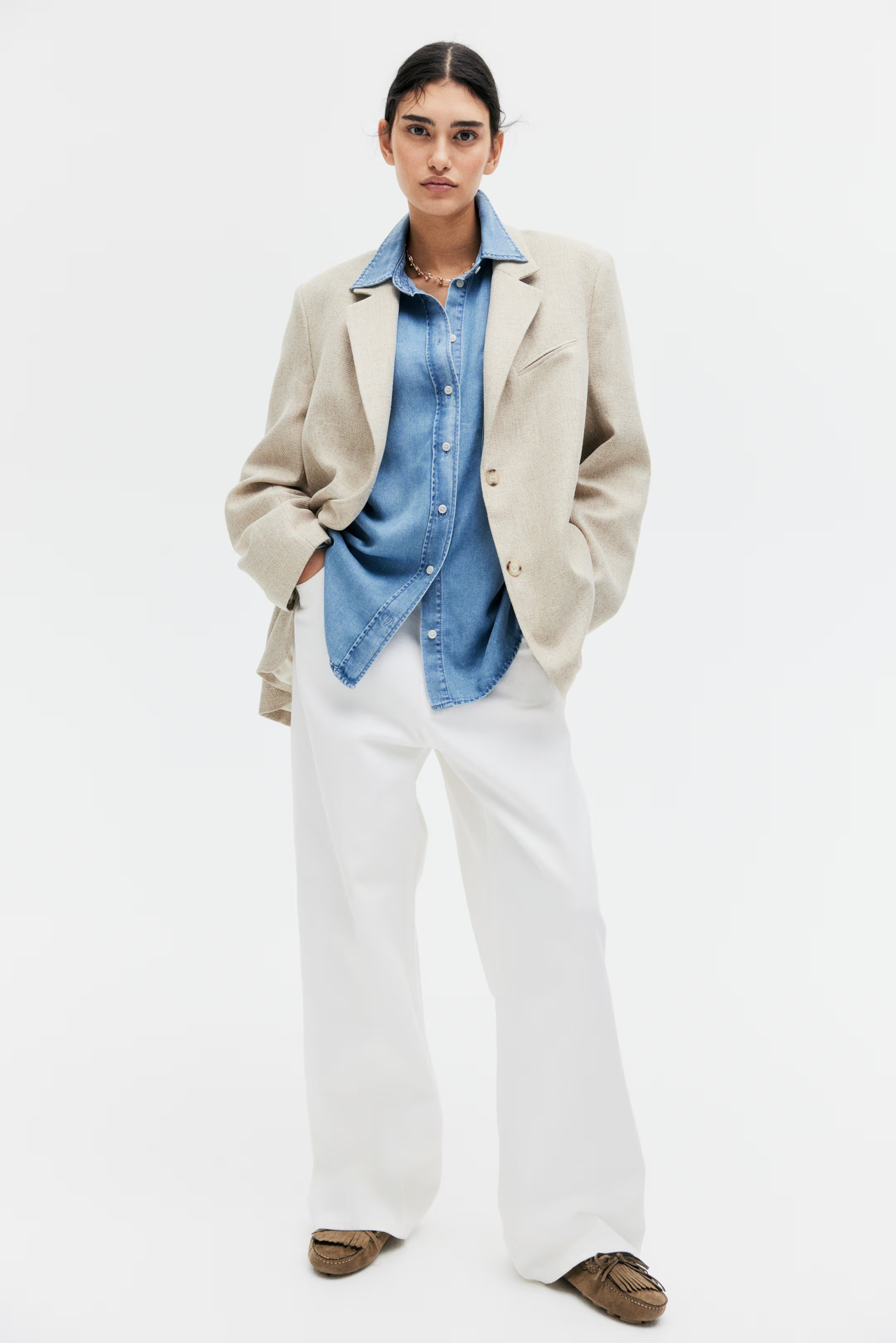 Lyocell Denim Shirt | H&M (US + CA)