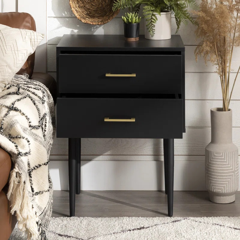 Ailisa Manufactured Wood Nightstand (Set of 2) | Wayfair North America