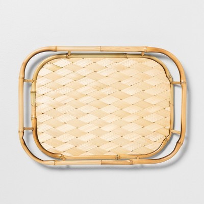 17.5" x 12.5" Bamboo Serving Tray Tan - Opalhouse™ | Target