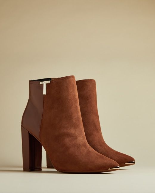 T detail suede ankle boots | Ted Baker (UK)