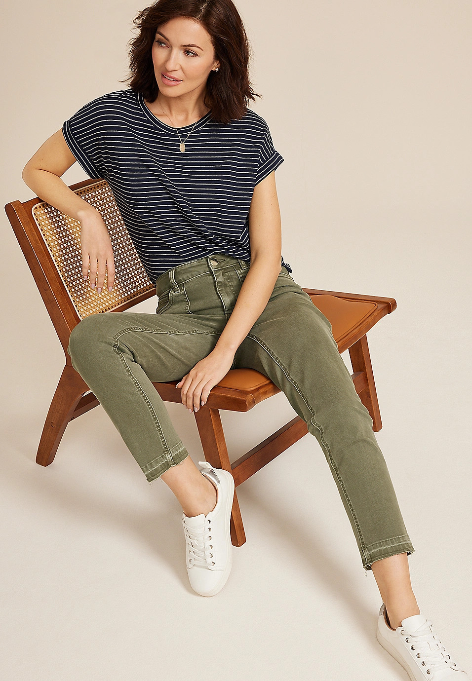 m jeans by maurices™ Slim Straight Ankle High Rise Jean | Maurices