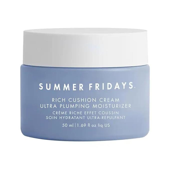 Summer Fridays Rich Cushion Cream - Ultra Plumping Facial Moisturizer + Makeup Primer - Infuses S... | Amazon (US)