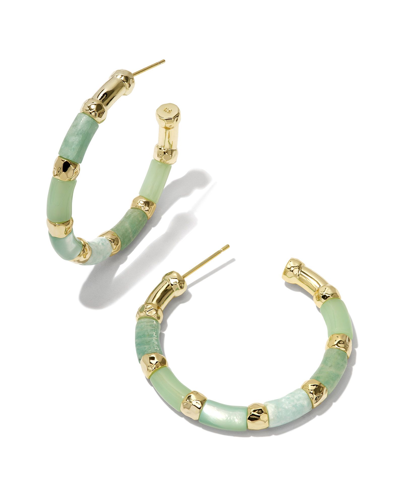 Gigi Gold Hoop Earrings in Blue Mix | Kendra Scott