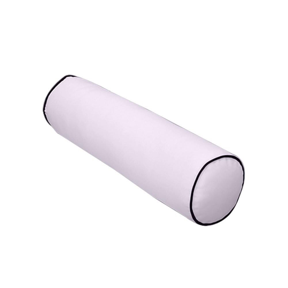 Prolinemax |Cover ONLY| Contrast Trim Large Size 26x6 Outdoor Bolster Pillow Water Repellent Deco... | Amazon (US)