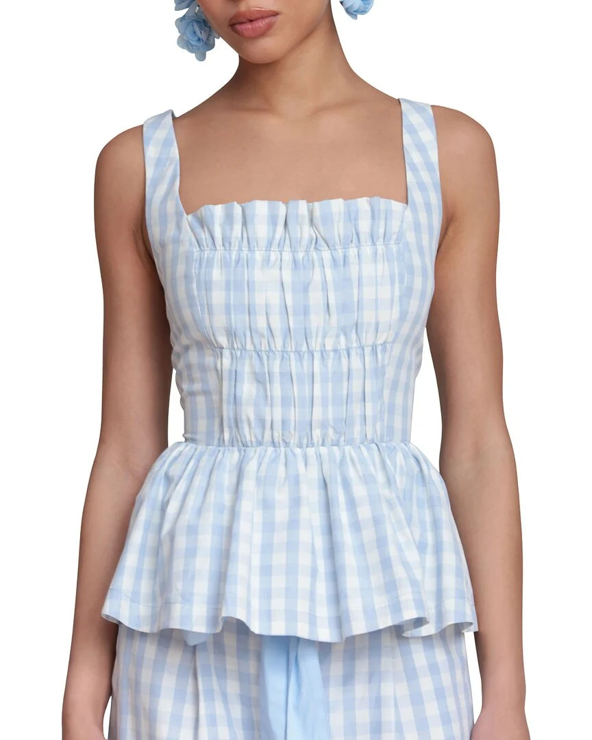 Avec Les Filles Smocked Detail Peplum Top | Shop Simon