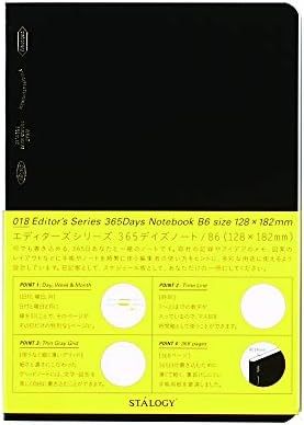 STALOGY 018 Editor's Series 365 days notebook (B6//Black) S4104 | Amazon (US)