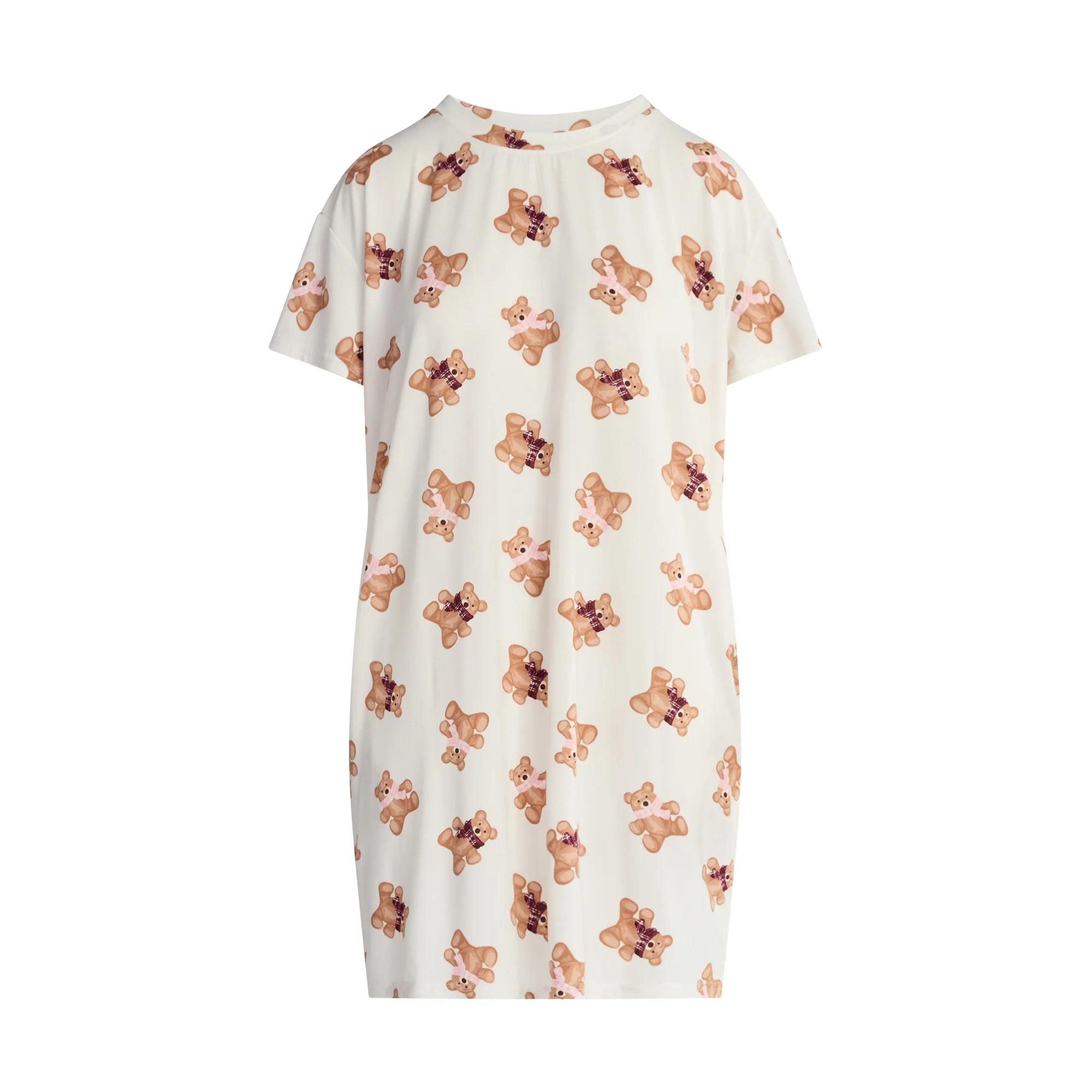 Joyspun Women's Dreamy Soft Collection Sleepshirt with Short Sleeves, Sizes S/M-2X/3X | Walmart (US)