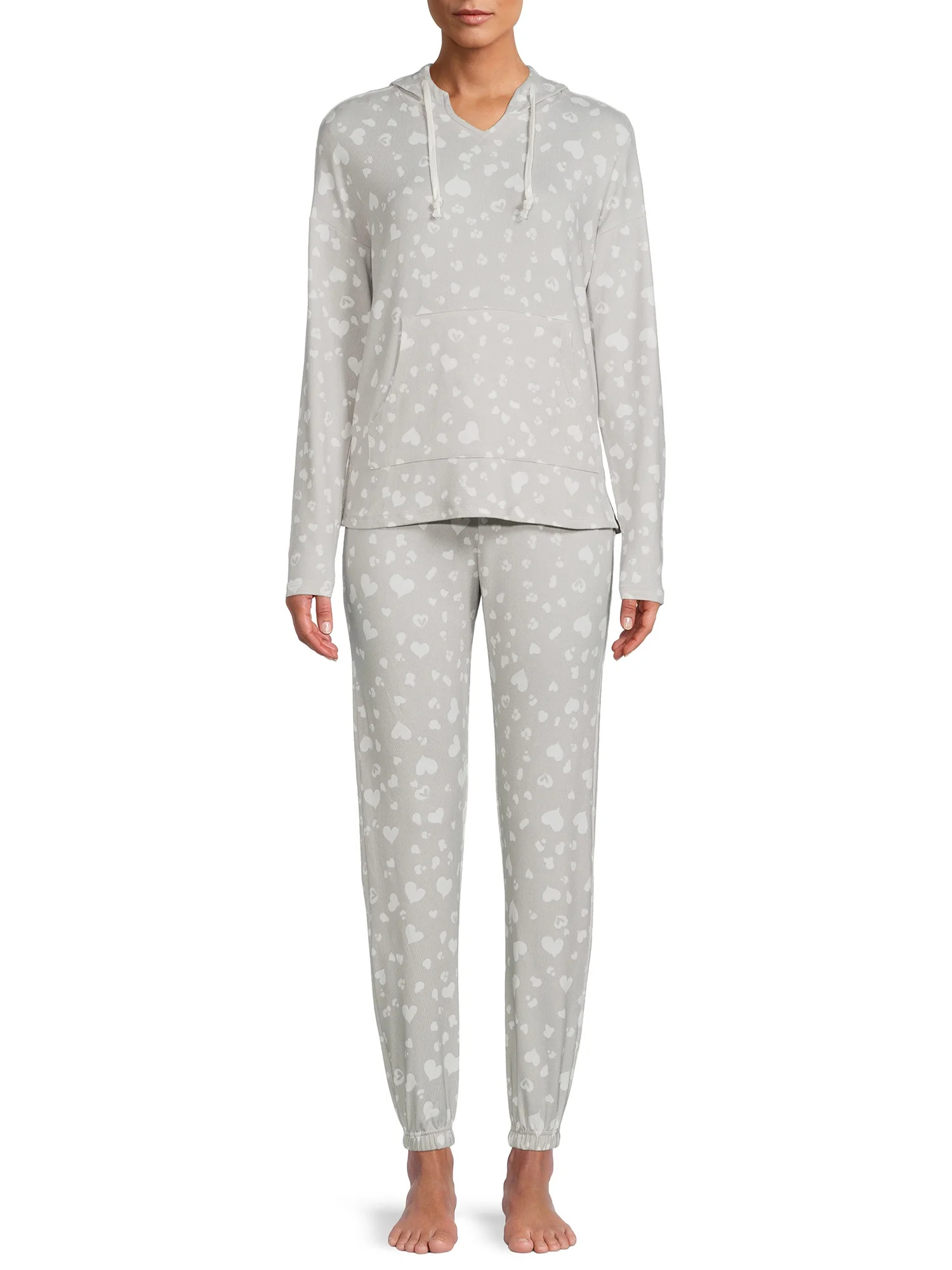 Como Blu Women's Hoodie Sweatshirt and Lounge Pants, 2-Piece Set | Walmart (US)
