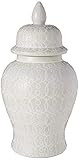 TIC Collection Hand Crafted and Hand Painted Ellery Jar, Multi-Tonal Shades of Cream, Taupe, & Gr... | Amazon (US)