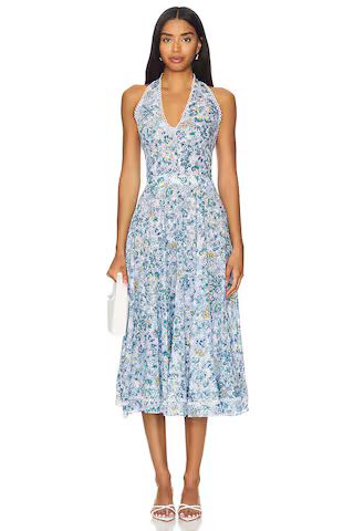 Poupette St Barth Beth Midi Dress in Blue Sweet Liberty from Revolve.com | Revolve Clothing (Global)