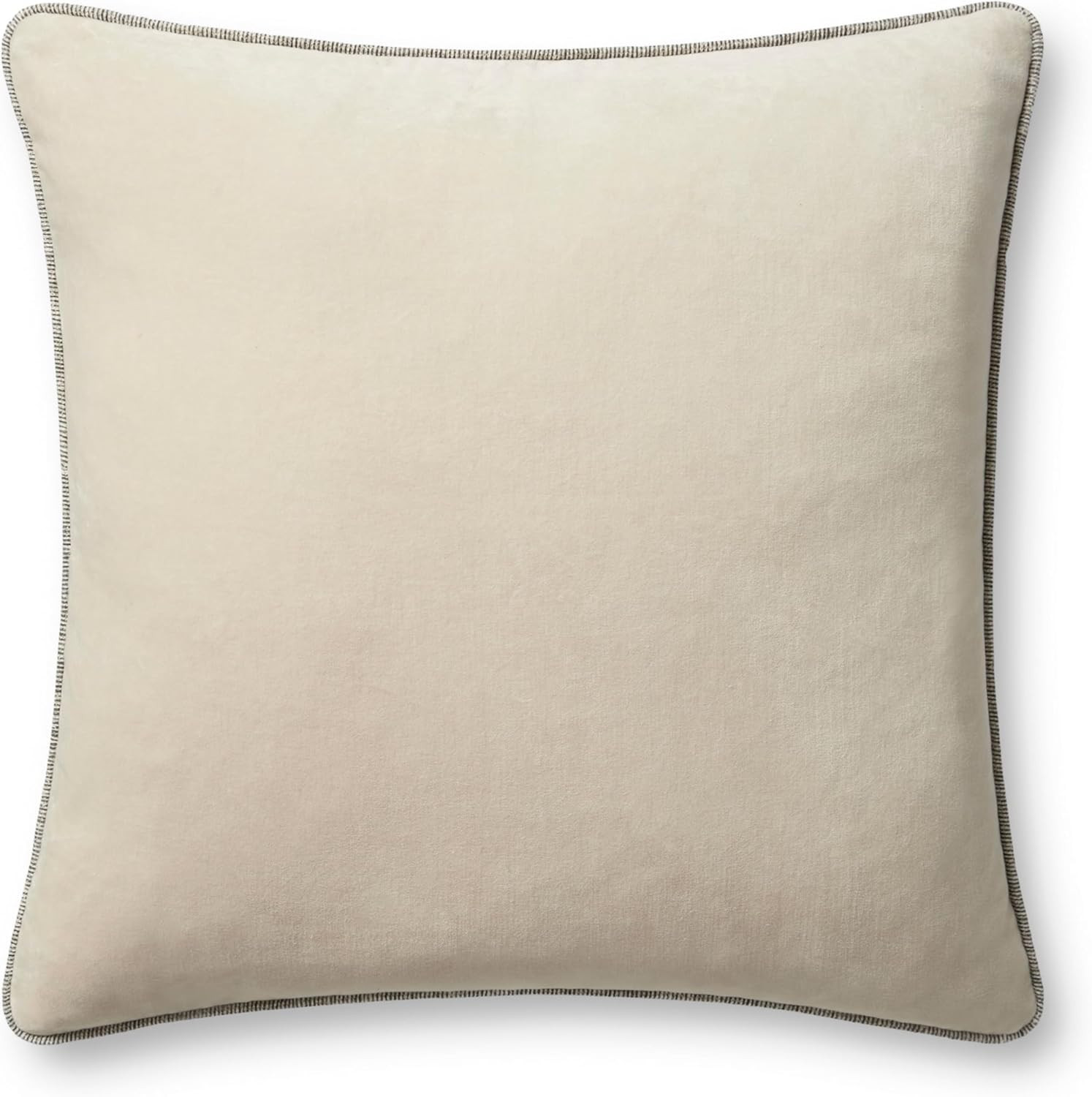 Loloi Liza Pillow, 22'' x 22'' Cover w/Down, Ivory | Amazon (US)