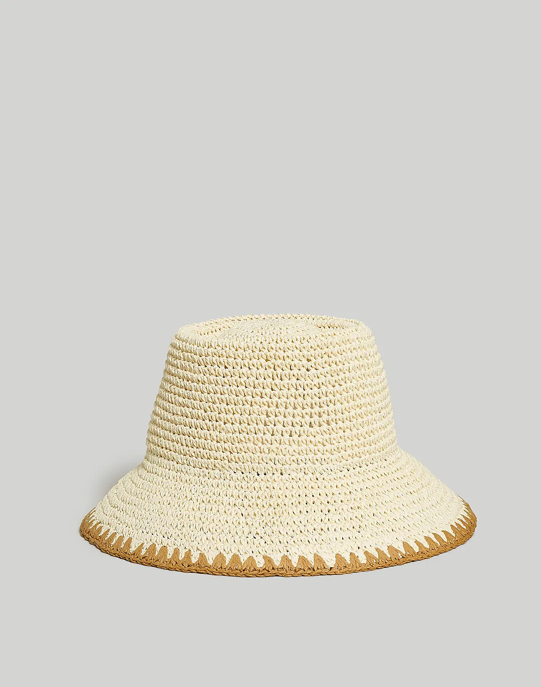 Whipstitched Straw Bucket Hat | Madewell