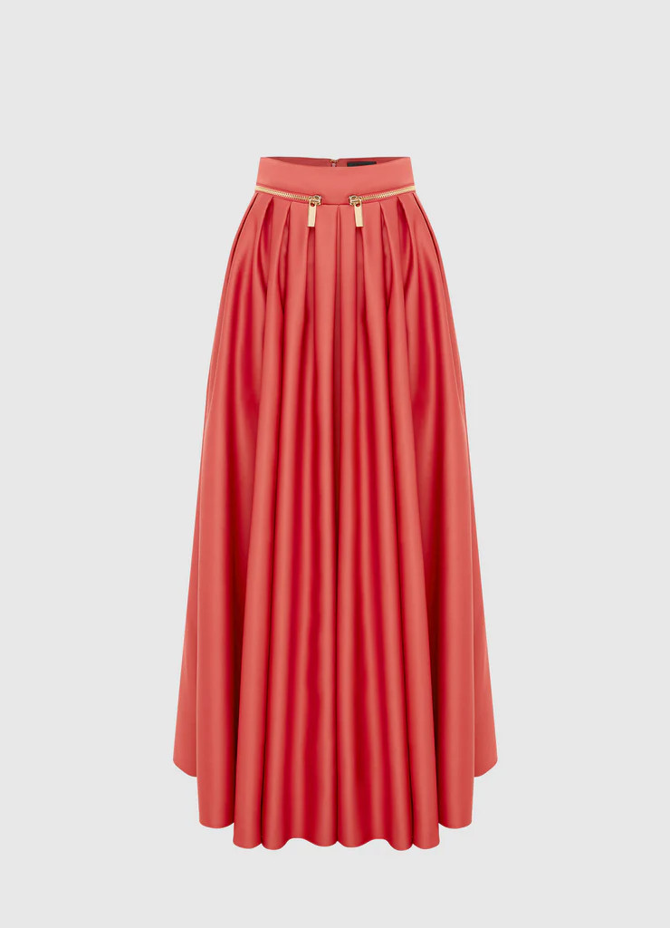 Ember Maxi Skirt - Mulberry | LEO LIN