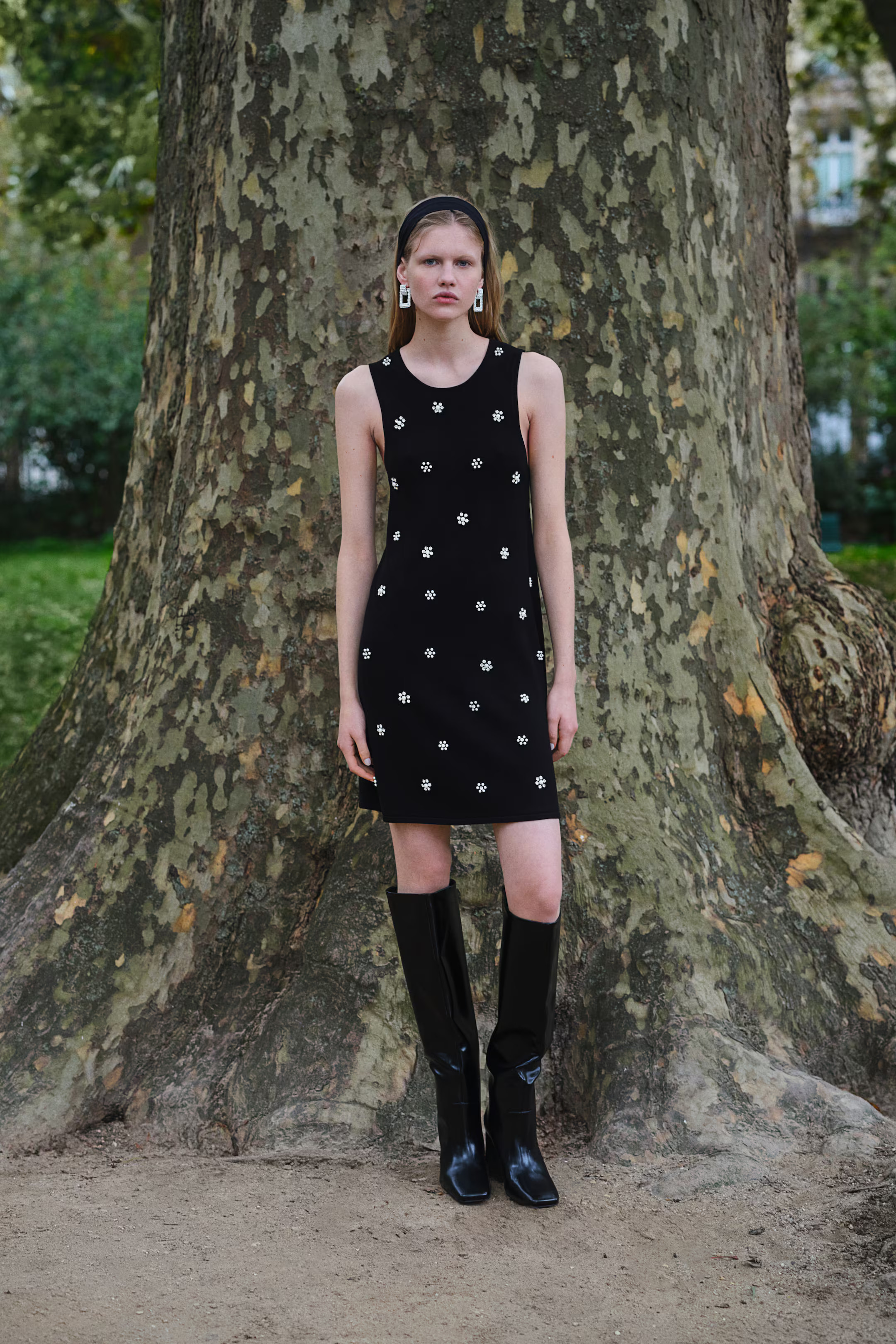 Embellished Fine-Knit Dress | H&M (US + CA)