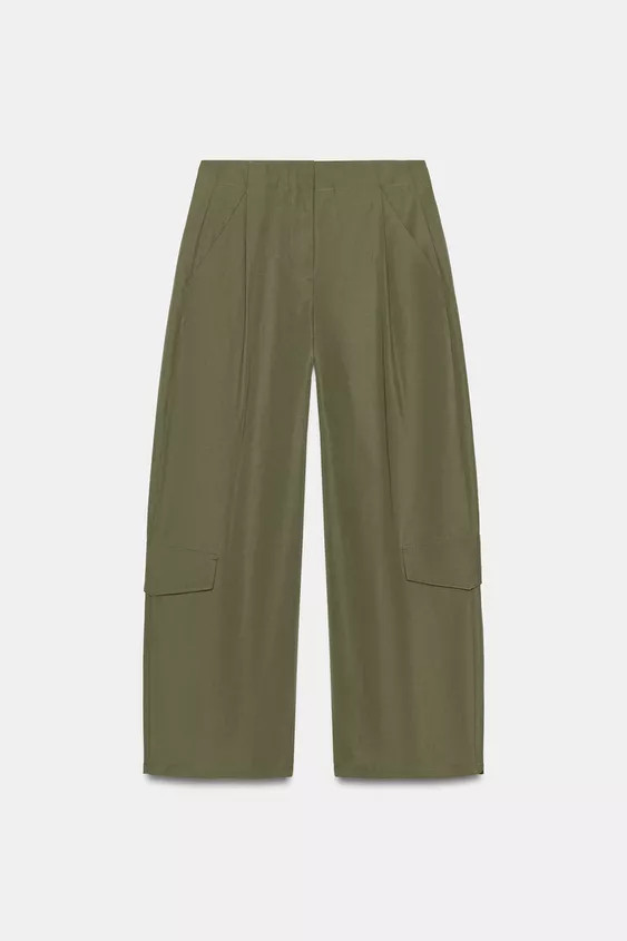 PLEATED TROUSERS WITH BELT LOOP AT THE BACK | Zara US