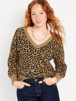 SoSoft Loose V-Neck Sweater for Women | Old Navy (US)