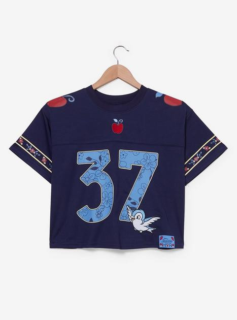 Disney Snow White and The Seven Dwarfs Snow White Cropped Women's Football Jersey - BoxLunch Excl... | BoxLunch
