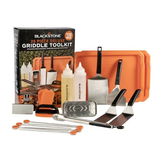 Blackstone 25 Piece Griddle Tool Kit Gift Set for Outdoor Cooking - Walmart.com | Walmart (US)
