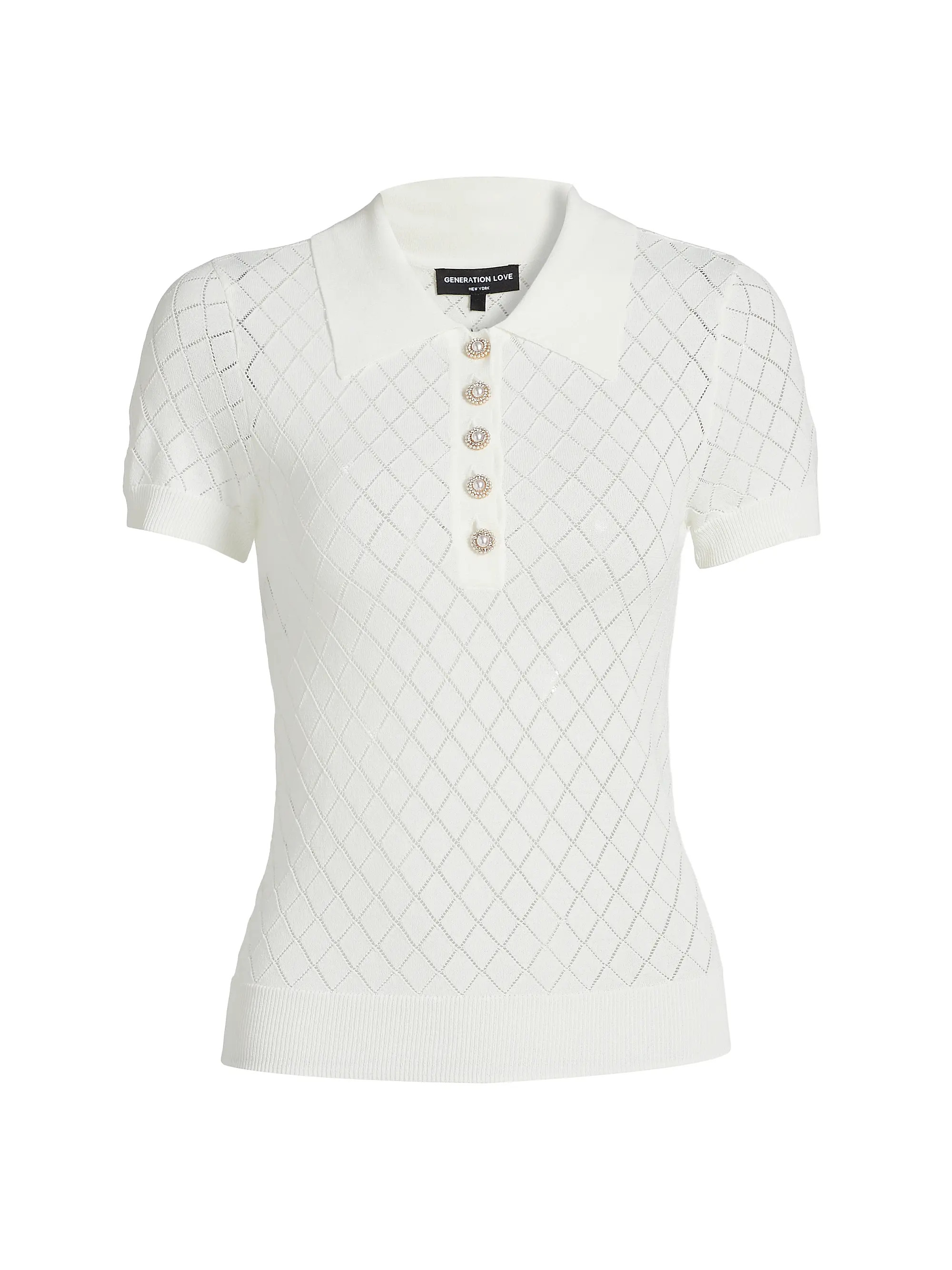 Calima Pointelle-Knit Sweater | Saks Fifth Avenue