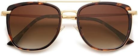 SOJOS Retro Aviator Square Polarized Sunglasses For Women Men,Vintage Women's Sun Glasses Shades ... | Amazon (US)