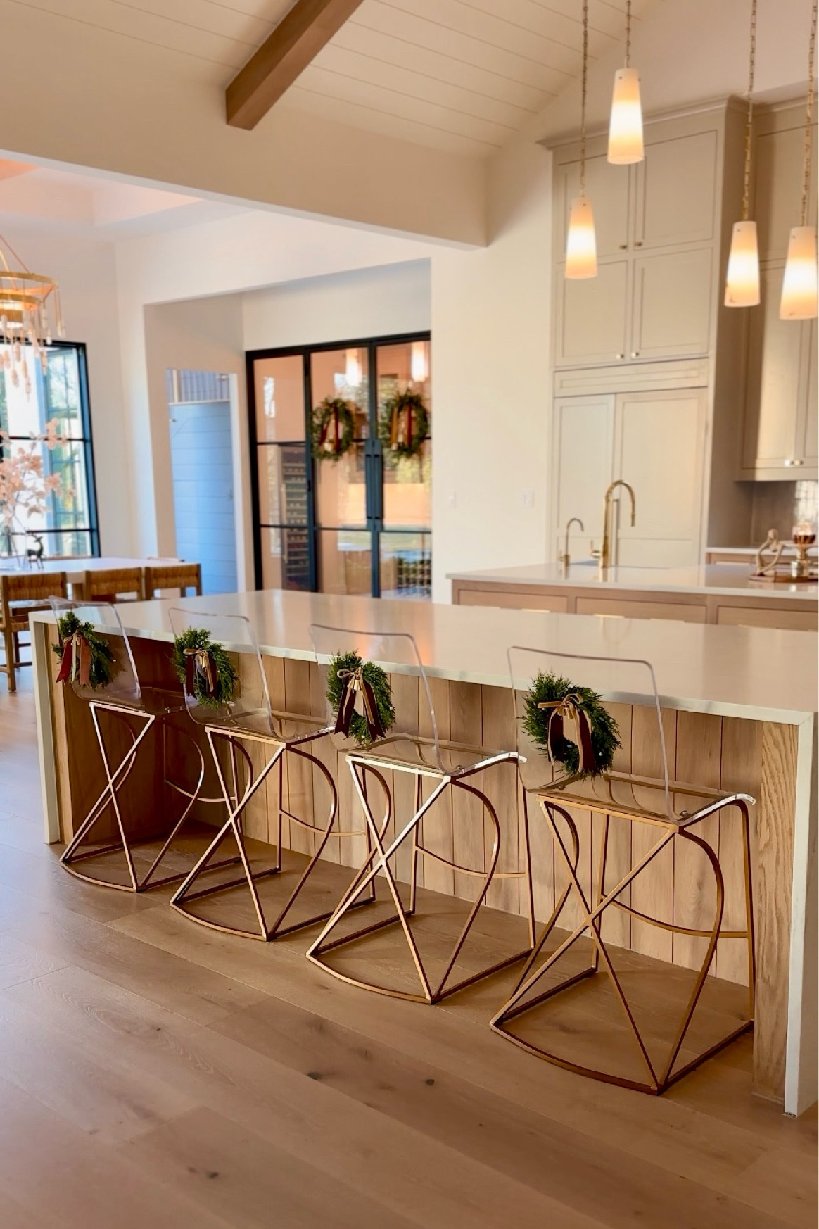 DIY Beautiful bar stool wreaths! Linked everything I used 

#LTKHome #LTKSeasonal #LTKHoliday