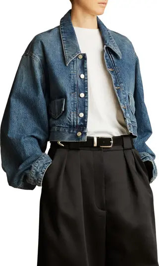 Khaite Combly Crop Denim Jacket | Nordstrom | Nordstrom Canada