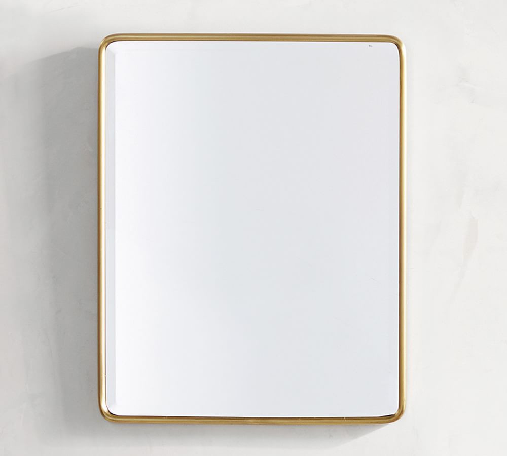 Vintage Rounded Rectangular Mirror with French Cleat Mount | Pottery Barn (US)