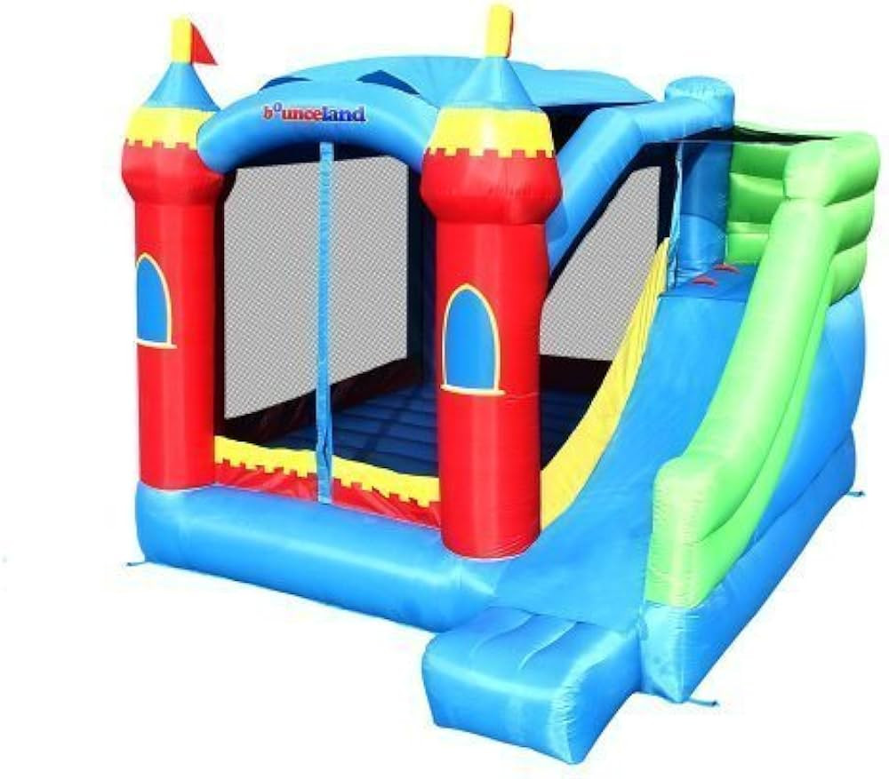 Bounceland Royal Palace Inflatable Bounce House, with Long Slide, Large Bouncing Area, Basketball... | Amazon (US)