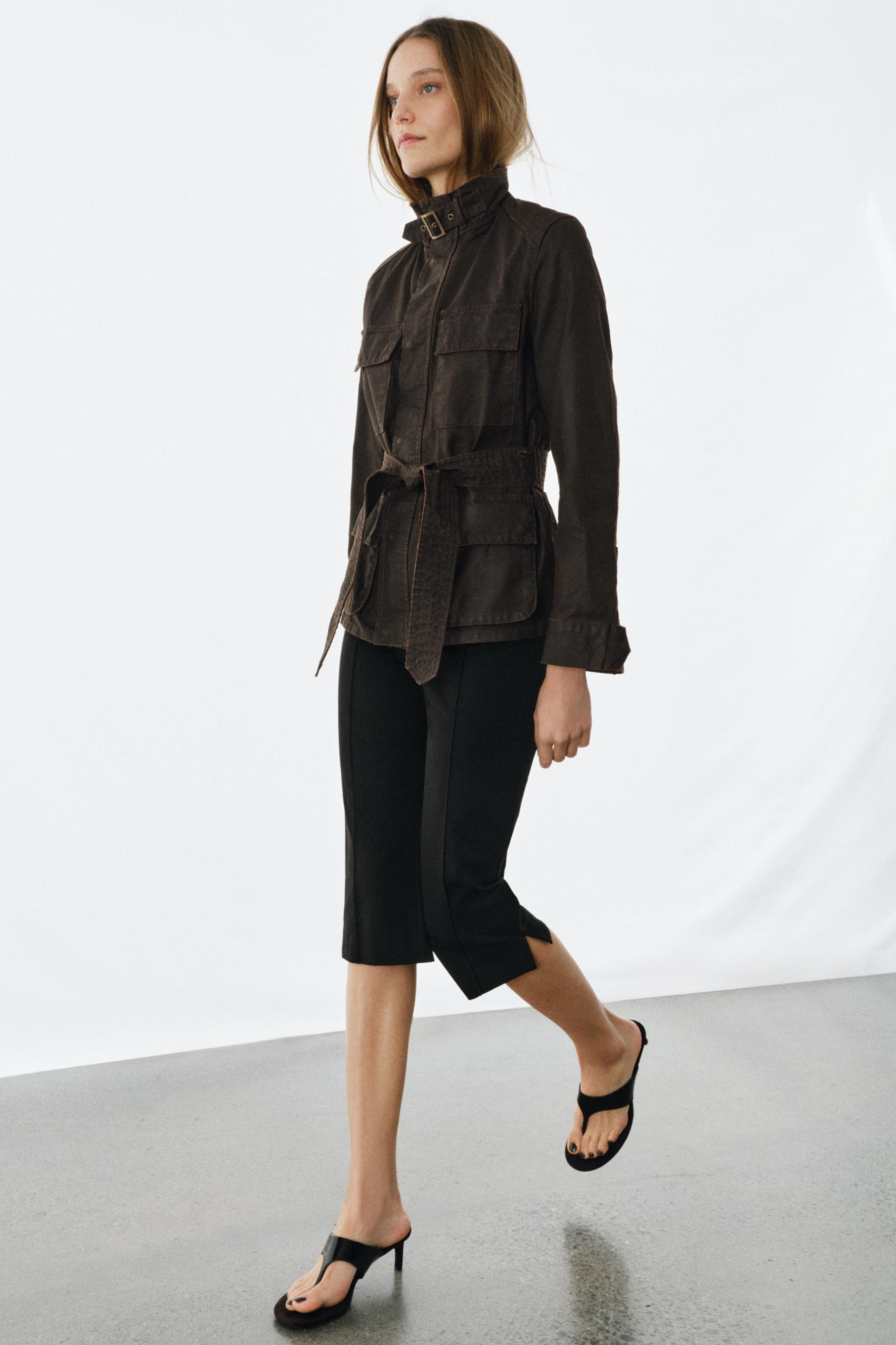 ZW COLLECTION WAXED EFFECT JACKET | Zara UK