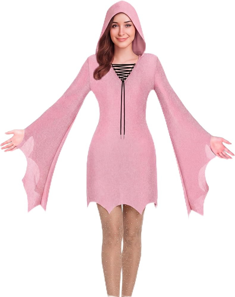 Chicingyou 2 Pcs Halloween Ghost Costume for Women | Amazon (US)