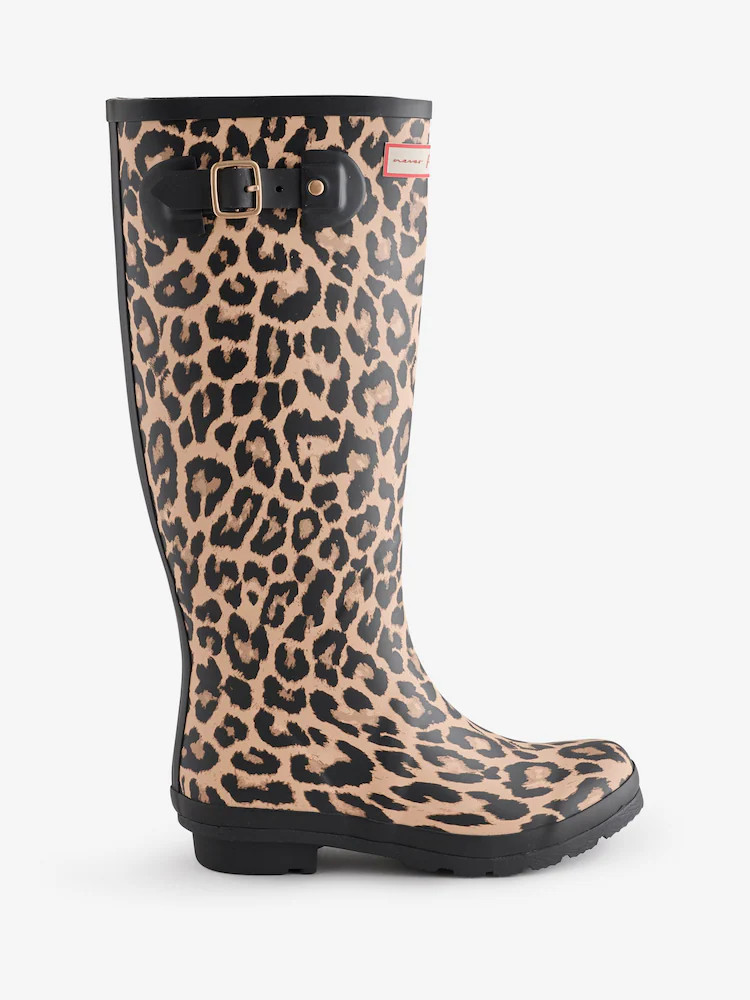 Never Fully Dressed Leopard AdjustableTall Wellies | Next US