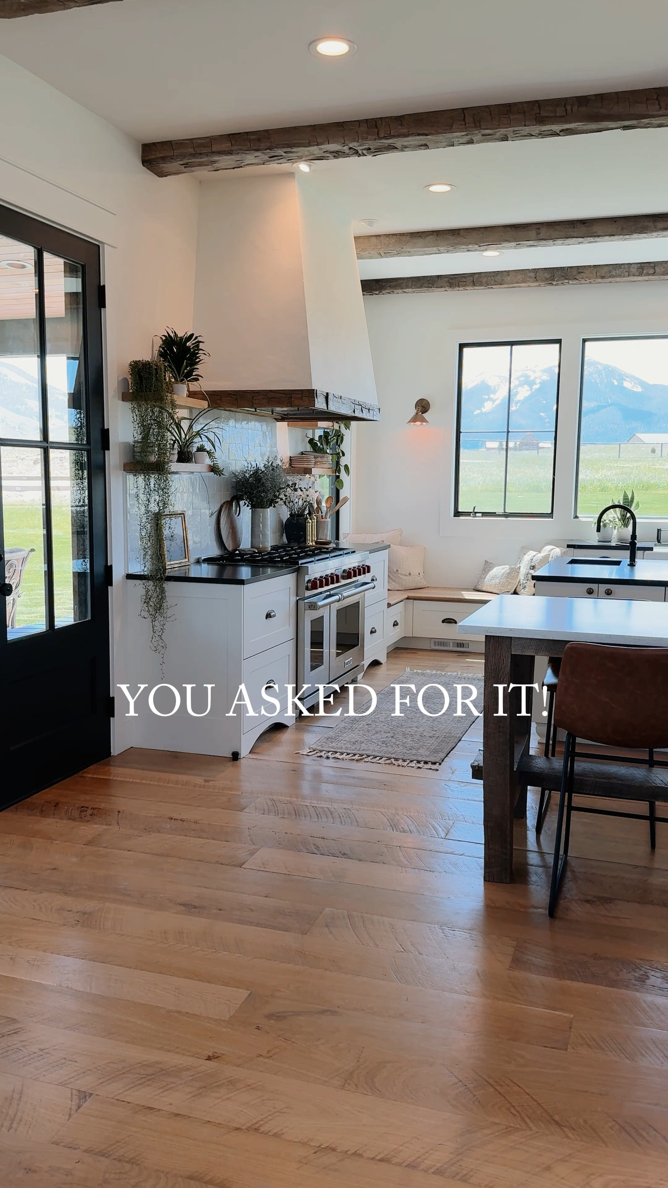 Backsplash Tile

We LOVE the backsplash in the kitchen, it makes such a statement! This is the Cle Zellige Moroccan tile in 4” x 4” square. It is stacked with minimal grout and has a lot of texture and variation to it. (PS - We also have a cheaper tile inspired by this from Home Depot in our apartment upstairs in the kitchen. It’s very close and is also a great choice!)

Source for Hardware

It’s no secret we loooove this hardware. We have both the 5” cup on the lower cabs and the mushroom knobs on the uppers. This hardware is made in England, rich dark brass color, super heavy and substantial feeling, and is made by a small company. J’adore.
Island Dimensions

The prep island in the back (black counter) is 51” wide and 75” long. The closer table/island (white counter) is 38” wide and 75” long.

Fridge Size

So happy with this fridge purchase! This fridge is 🤌🏼 *chefs kiss*. Each side is a single-panel fridge and freezer. I cook a TON and we live far away from stores so we go to Costco once a month and get a ton of stuff. Having this much space is super helpful!


#homedesign
#homedecor
#interiordesign
#kitchendesign
#kitchendecor
#kitchenlayout
#kitchendimensions
#kitchendetails
#construction
#newbuild
#kitchendetails
#moderninterior
#neutralhome
#organicmoderninterior

#LTKVideo #LTKHome