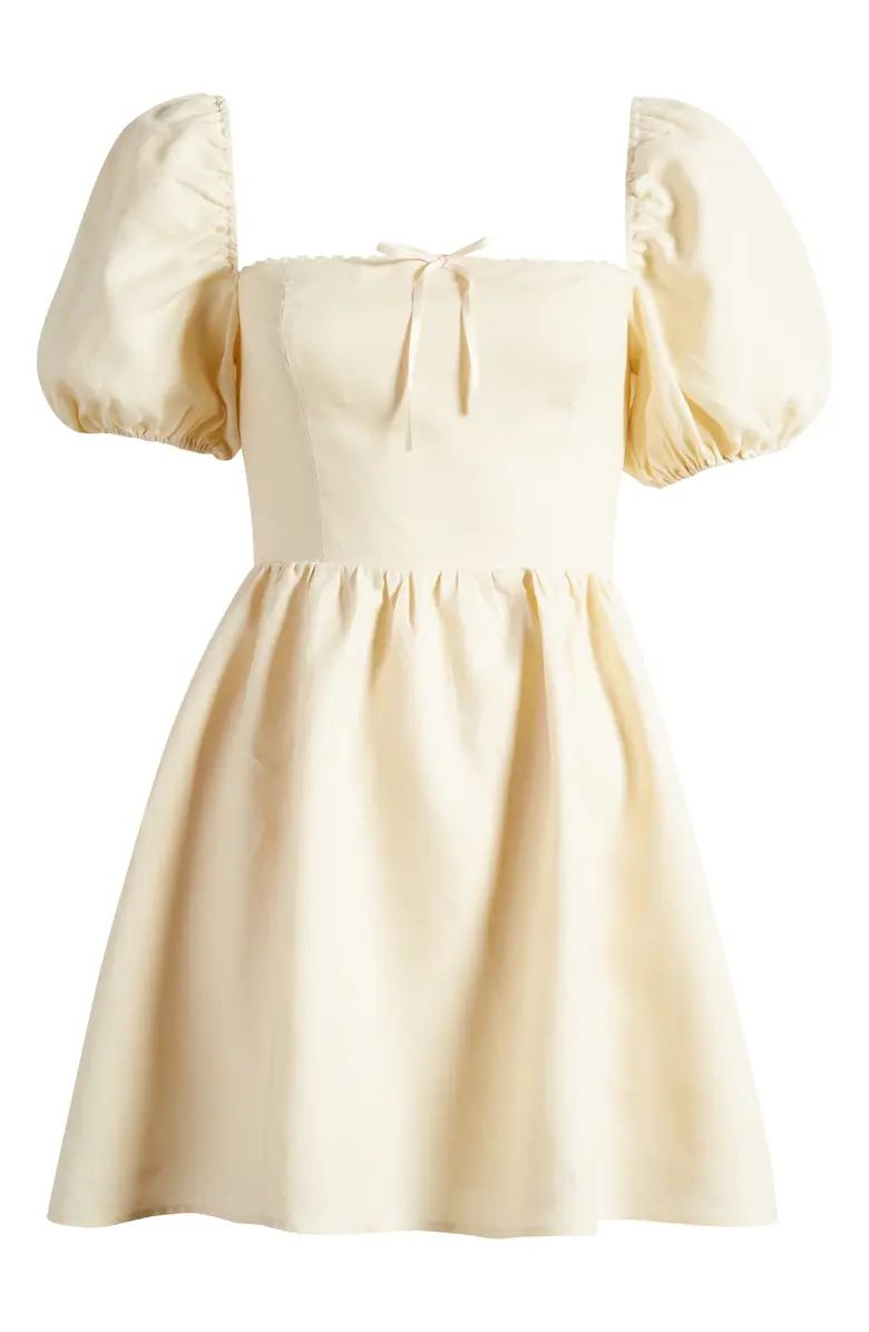 Malvina Linen Fit & Flare Dress | Nordstrom