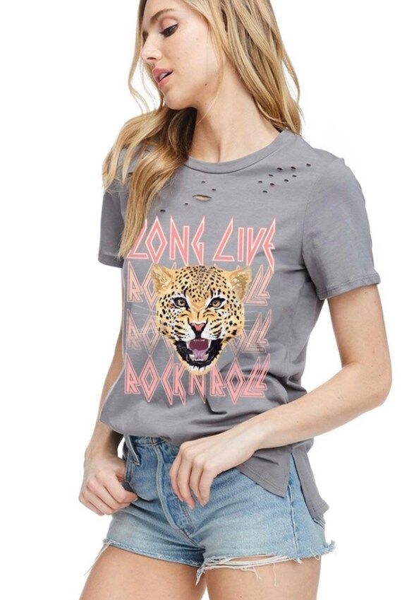 Long Live Rock N Roll , graphic top, graphic tee, women clothing, fashion, cute top, trendy, styl... | Etsy (US)