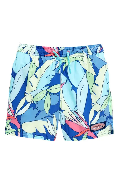 vineyard vines Kids' Print Swim Trunks in A454 Marit at Nordstrom, Size Xl | Nordstrom