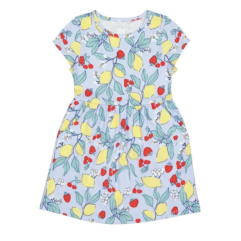 Wonder Nation Girls Short Sleeve Play Dress, Sizes 4-18 & Plus - Walmart.com | Walmart (US)