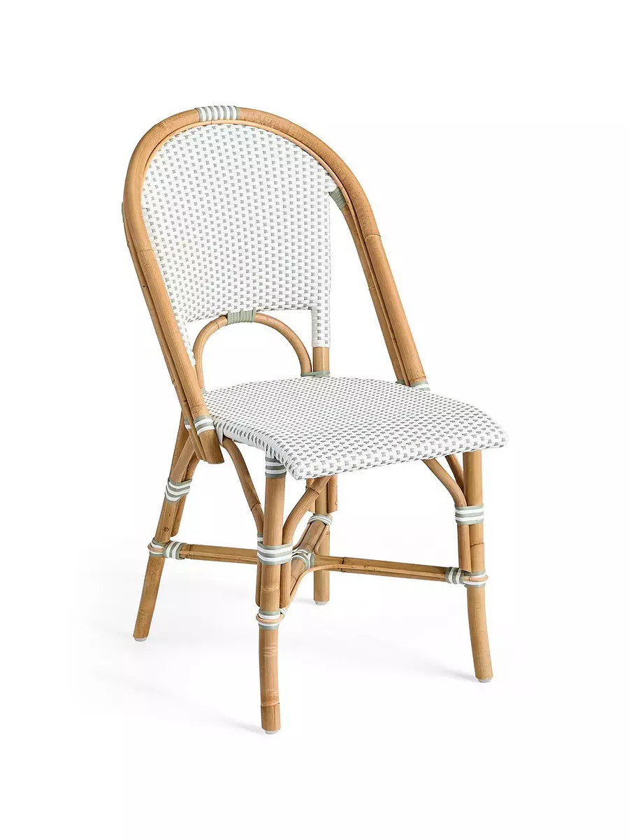 Riviera Rattan Dining Chair - Sage | Serena and Lily