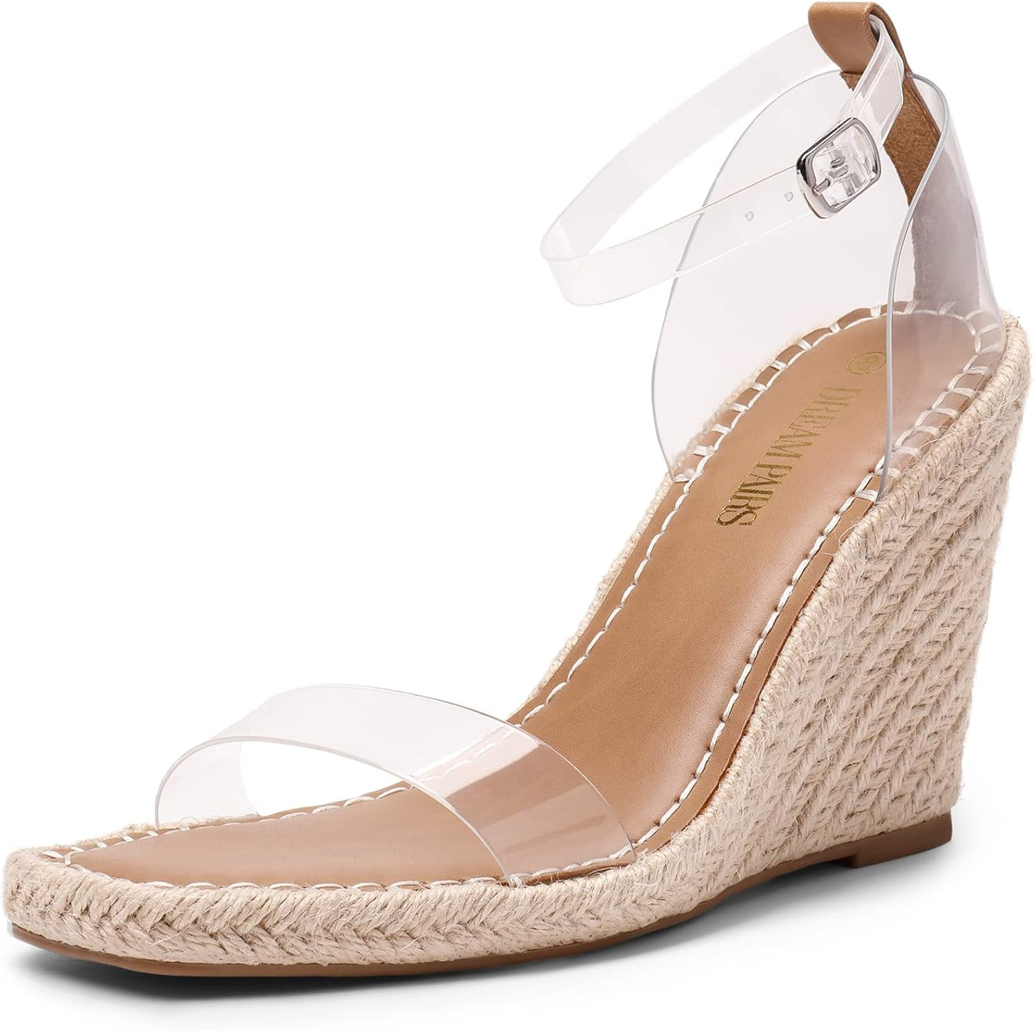 DREAM PAIRS Womens Open Toe Espadrilles Wedges Ankle Straps High Heels Platform Dressy Sandals | Amazon (US)