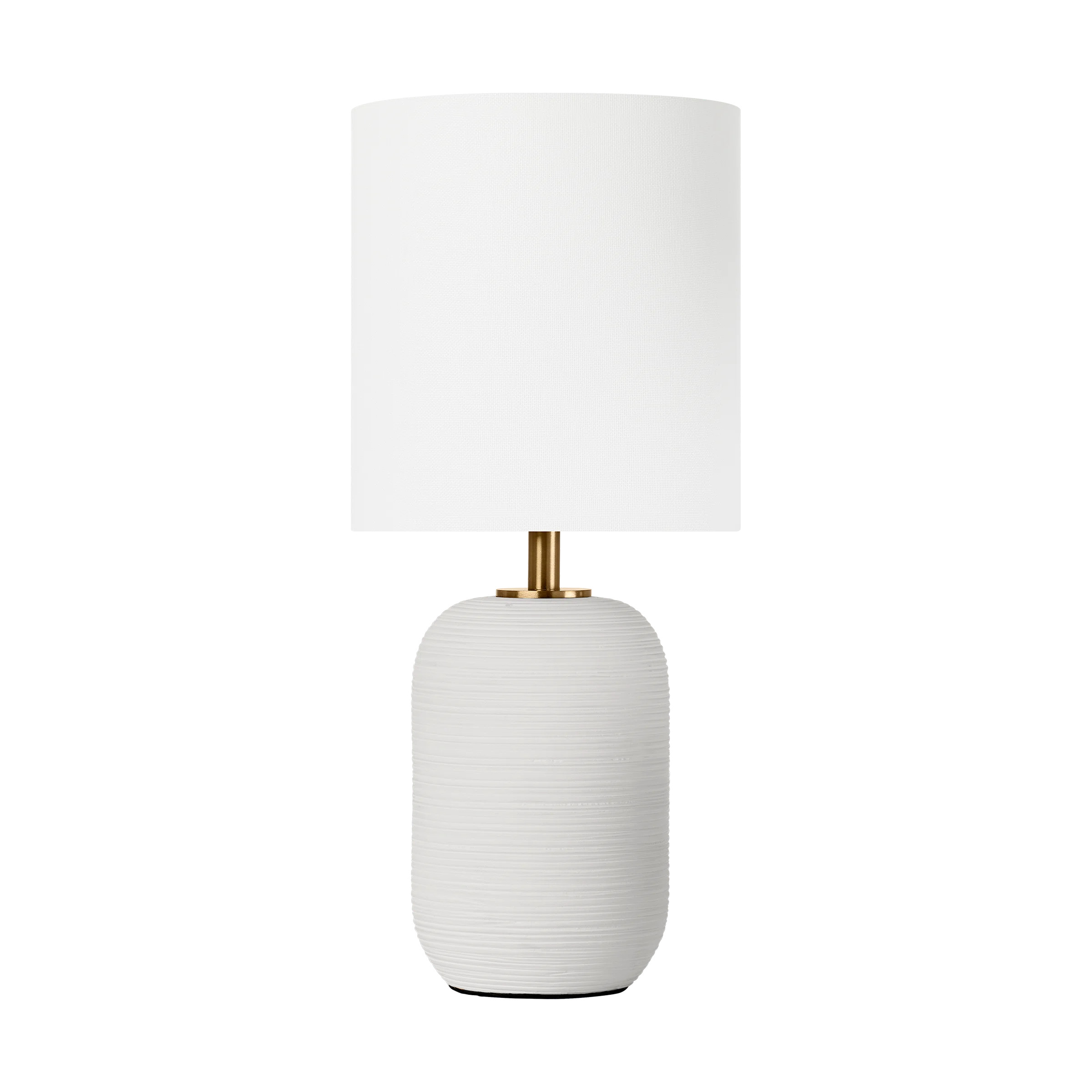 Everly Quinn Hable Retford 1-light table Lamp in Ceramic finish with White Linen fabric shade | W... | Wayfair North America