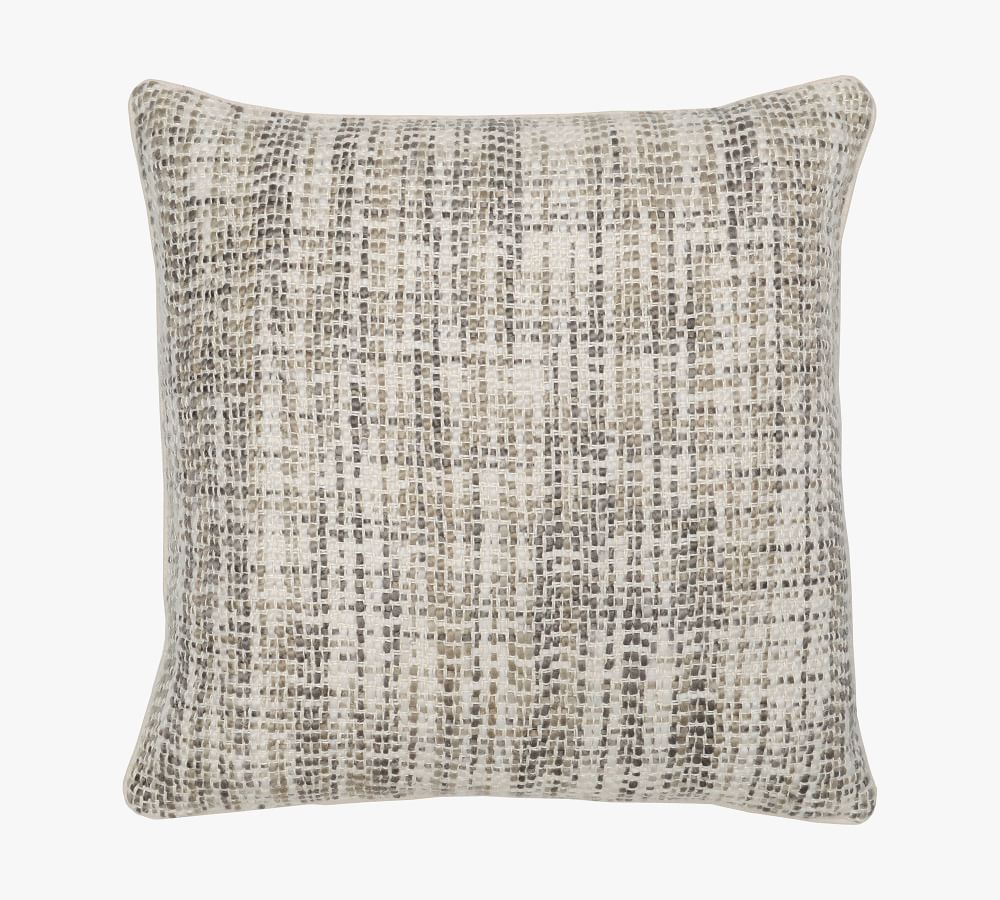 Textured Solid Pillow Cover, 22&amp;quot; x 22&amp;quot;, Desert/Ivory | Pottery Barn (US)