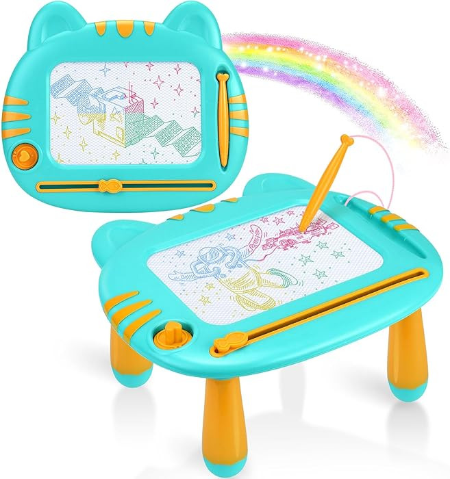 Magnetic Drawing Board for Toddlers 1-3, Toddler Toys 2-3, Magna Mess Free Doodle Board Pad Learn... | Amazon (US)