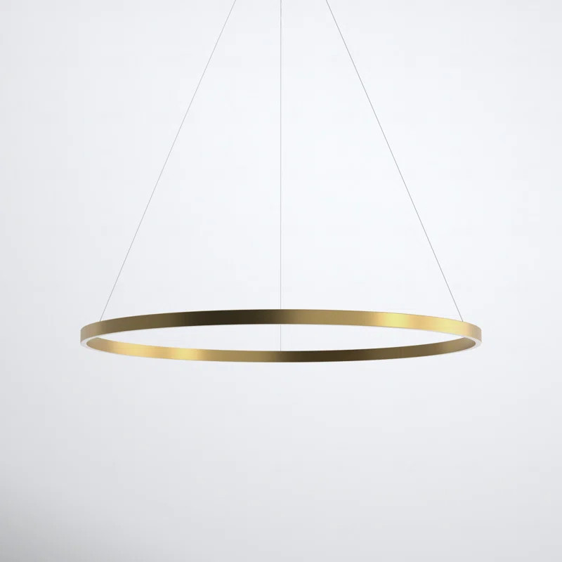 Mills 1 - Light LED Wagon Wheel Pendant | Wayfair North America