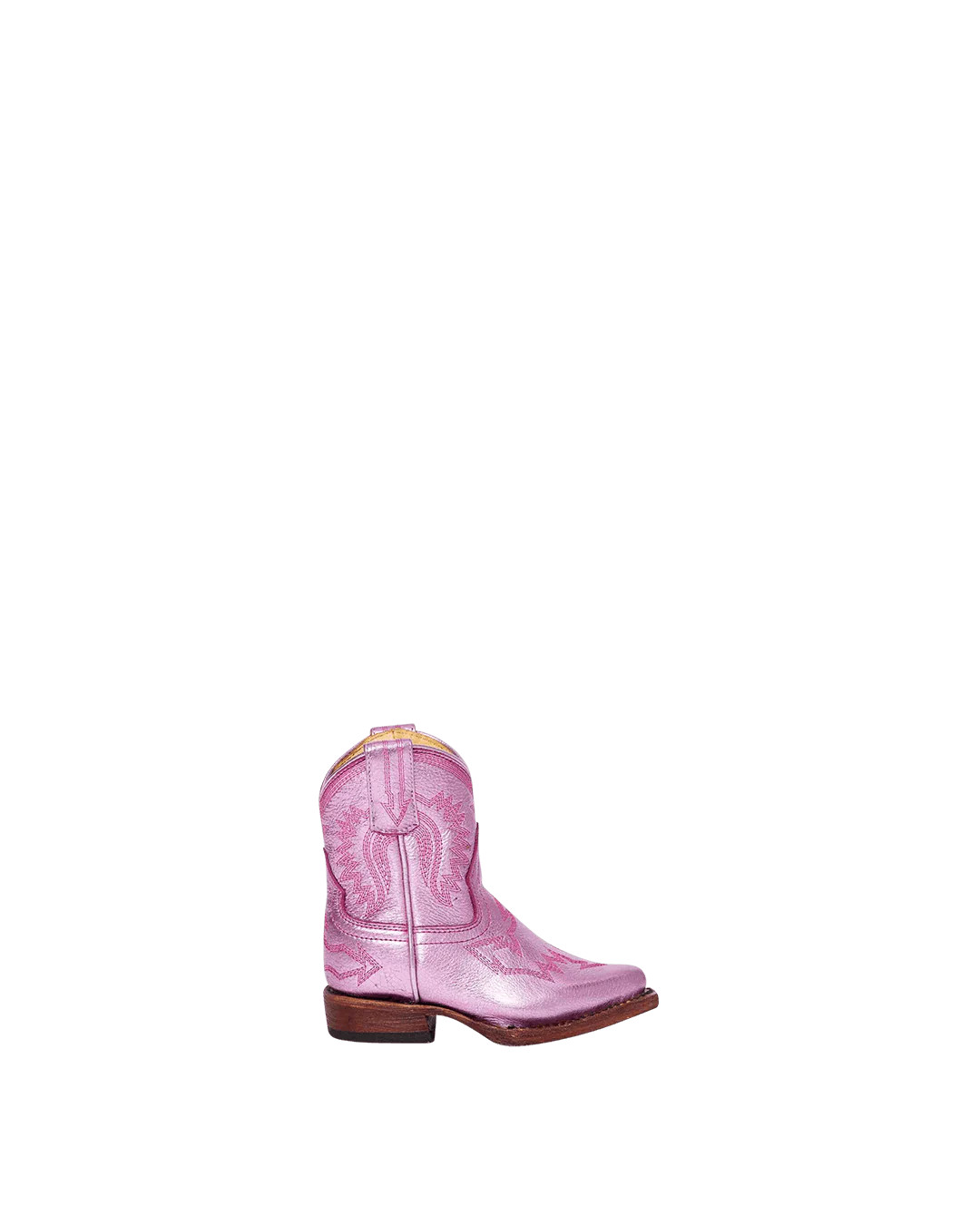 Mini Maggie Metallic Light Pink | Luxury Fashion Kid's Cowboy Boots | Miron Crosby | Miron Crosby