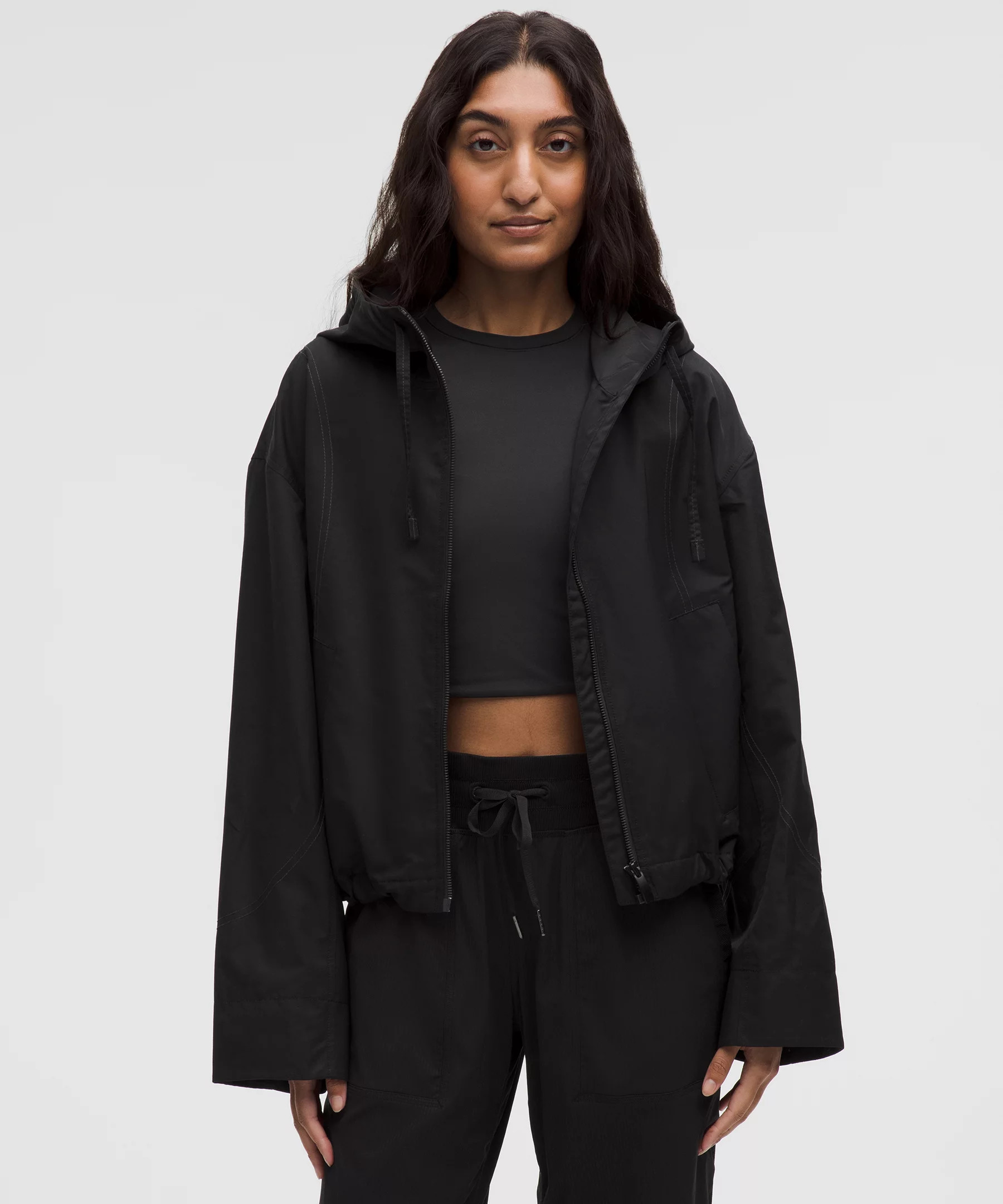 Water-Resistant Cropped Hooded Jacket | lululemon (CA)