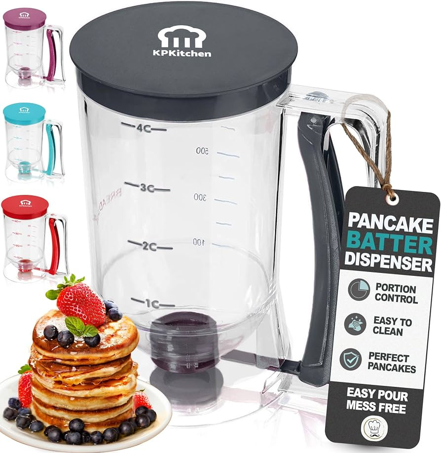 Pancake Batter Dispenser, Squeeze Handle for Pancakes, Waffles & Cupcakes | Amazon (US)
