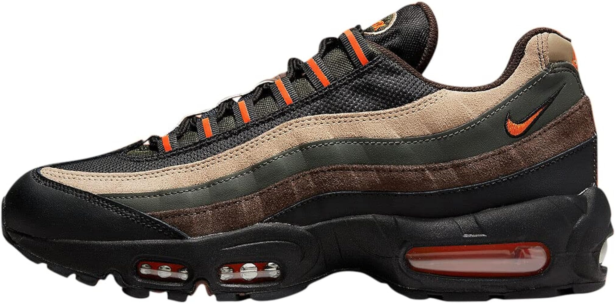 Nike Men's Air Max 95 Dark Army/Orange Blaze-Tweed (DH4754 300) - 8.5 | Amazon (US)
