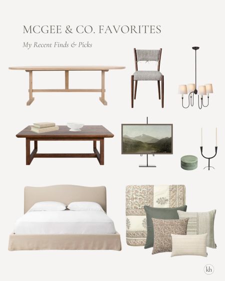 My current favorite McGee & Co. favorites! This Giselle Dining table, Herrin coffee table, and Leander quilt are all top sellers and such beautiful pieces! 

McGee and co, home decor, furniture, bedding, bedroom, throw pillows 

#LTKstyletip #LTKhome #LTKFind