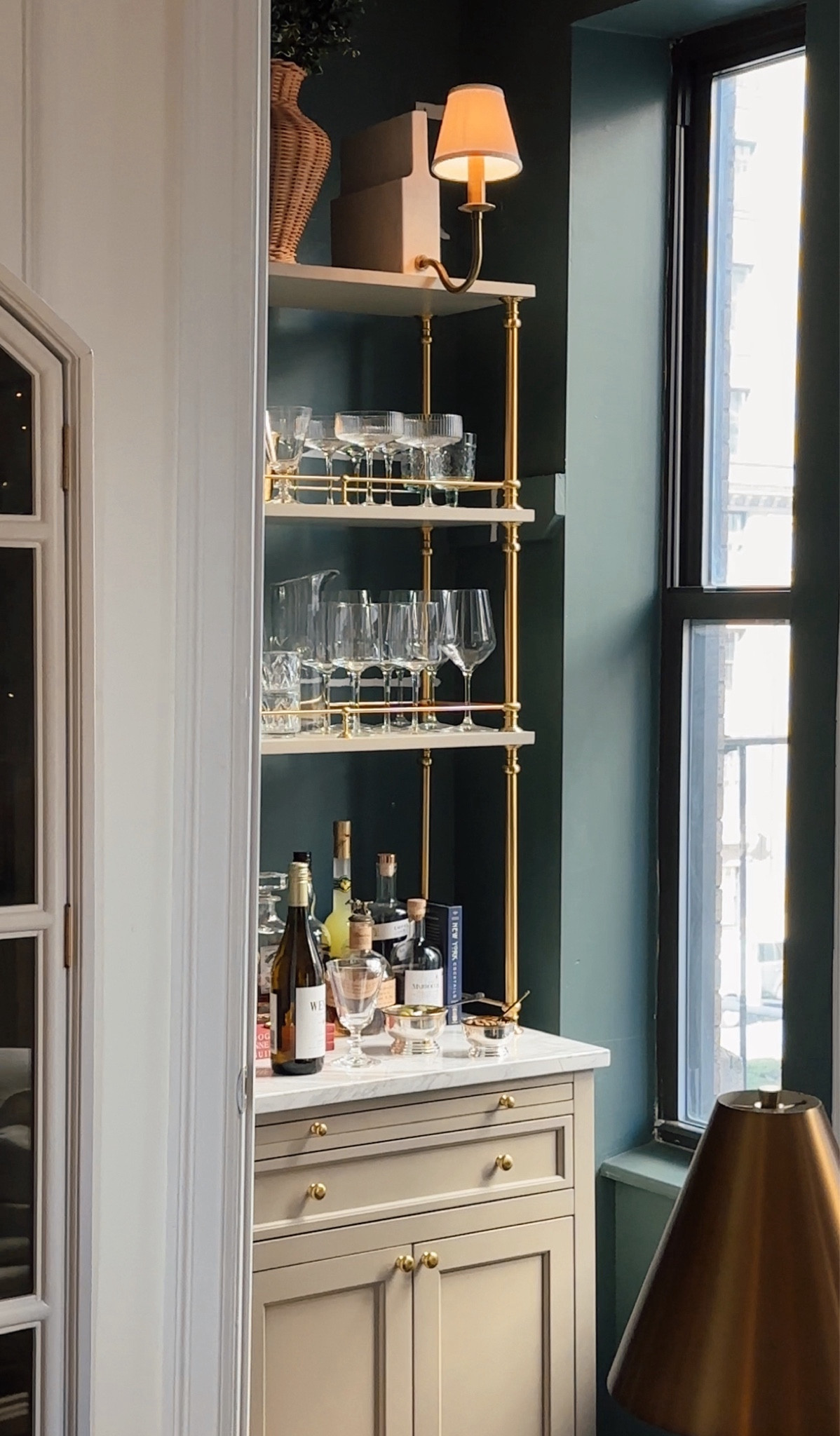 Closet turned bar space 🍸