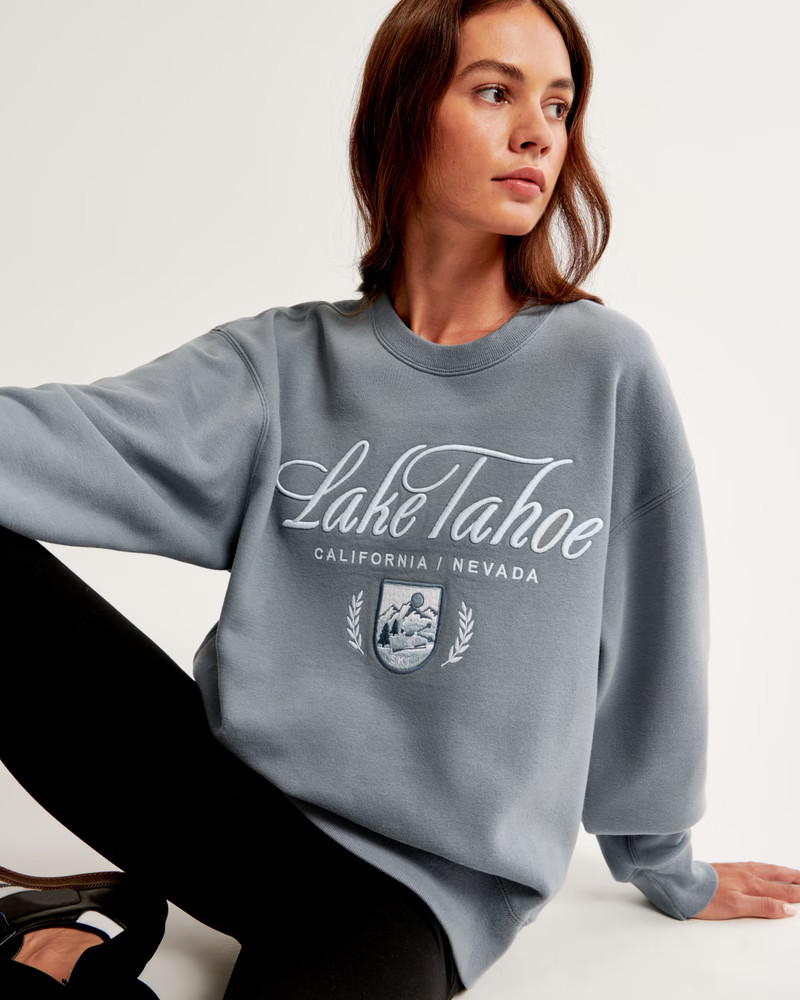 Women's Ski Destination Vintage Sunday Crew | Women's Tops | Abercrombie.com | Abercrombie & Fitch (US)