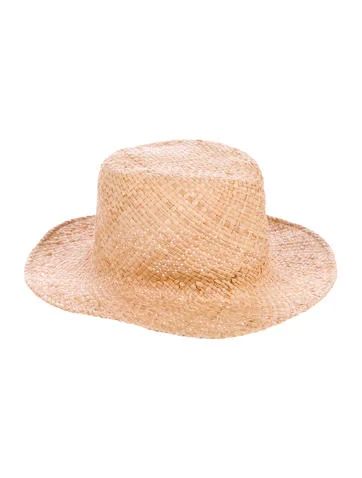 Ryan Roche Straw Fedora Hat | The Real Real, Inc.